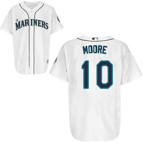 Best sale Seattle Mariners 10 Adam Moore White Cool Base MLB Jersey Baseball MLB Jerseys